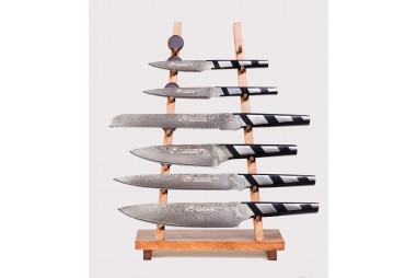 Complete set of knives in high-end...